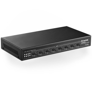 MokerLink 8 Port 10Gbps SFP+ Switch, Support 1G SFP and 10G SFP+, 160Gbps Bandwidth, Fanless Unmanaged Plug and Play Ethernet Switch 