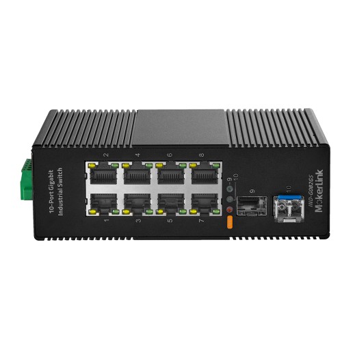 MokerLink Store - MokerLink 8 Port Gigabit Industrial DIN-Rail