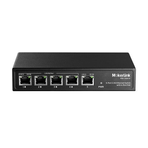 2.5G Ethernet Switch, Unmanaged 9-Port POE Switch, 8 x 2.5G Base-T & 1 x  10G SFP, Multi-Speed Network Switch, Compatible with Gigabit & 10Gb