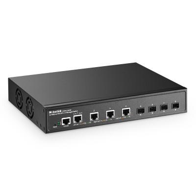 MokerLink 8 Port 10G Managed Switch, 4x10G Ethernet RJ45 Ports, 4x10G SFP+ Slot, L3 Web/CLI Managed, Metal Desktop|Wallmount Network Switch