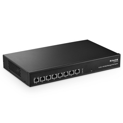 MokerLink 8 Port 10 Gigabit PoE Managed Ethernet Switch, 120W IEEE802.3af/at, Supporto 10G/5G/2.5G/1000M/100M Auto-Negoziazione, 160Gbps Smart Web Managed Network Switch