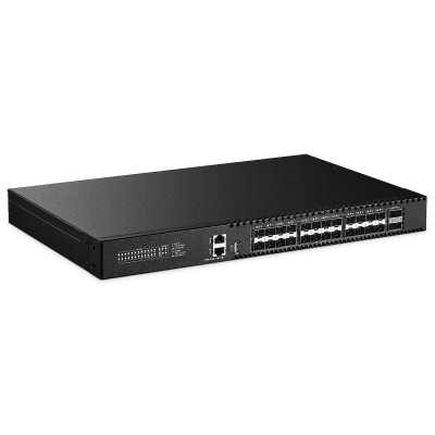 MokerLink 24-Port Ethernet L3 Switch, 24 x 10Gb SFP+, with 2 x 100Gb QSFP28