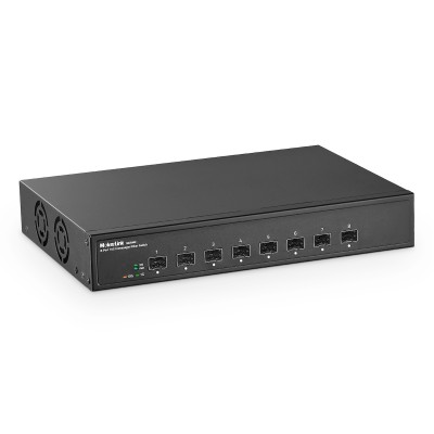 MokerLink 8-Port 10G SFP∙ Unmanaged Fiber Switch, 1G/10G SFP Slot, 160Gbps Bandbreite Desktop|Rackmount Netzwerk Switch