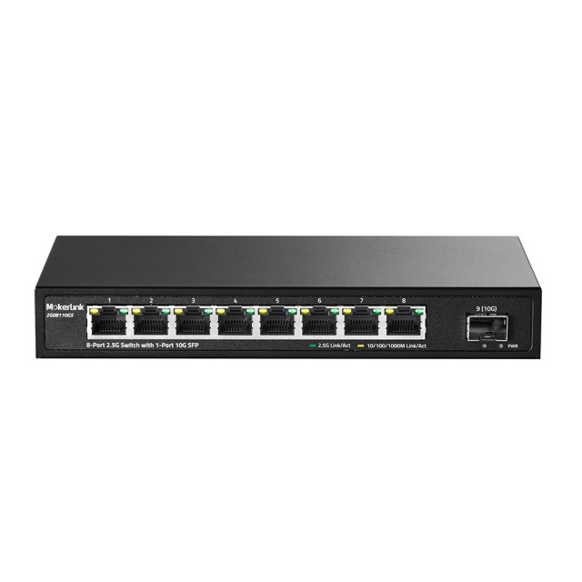 MokerLink 8-Port 2.5G PoE Switch With 10G SFP Slot, 8 Base-T 2.5G - View #12