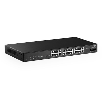 MokerLink 24 Port 2.5G Ethernet Switch con 2x10G SFP, 24 x 2.5G porte Base-T compatibili con 10/100/1000Mbps, Metal Unmanaged Fanless Switch