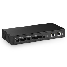 XikeStor 8 Port 10G SFP+ L2+ Managed Ethernet Switch, Multi Gigabit Network  Switch, Ethernet Splitter High Speed, Ethernet Hub, Metal Housing