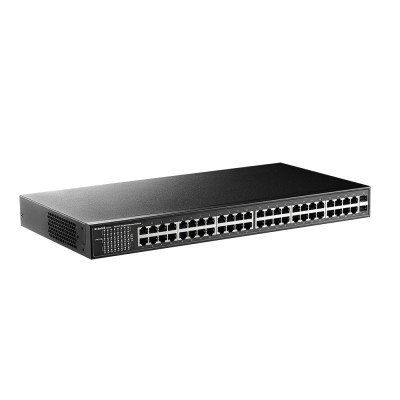 MokerLink 48 Port Gigabit Ethernet Switch with 2 Gigabit SFP Port, Fanless Metal Rackmount Unmanaged Plug and Play Network Switch