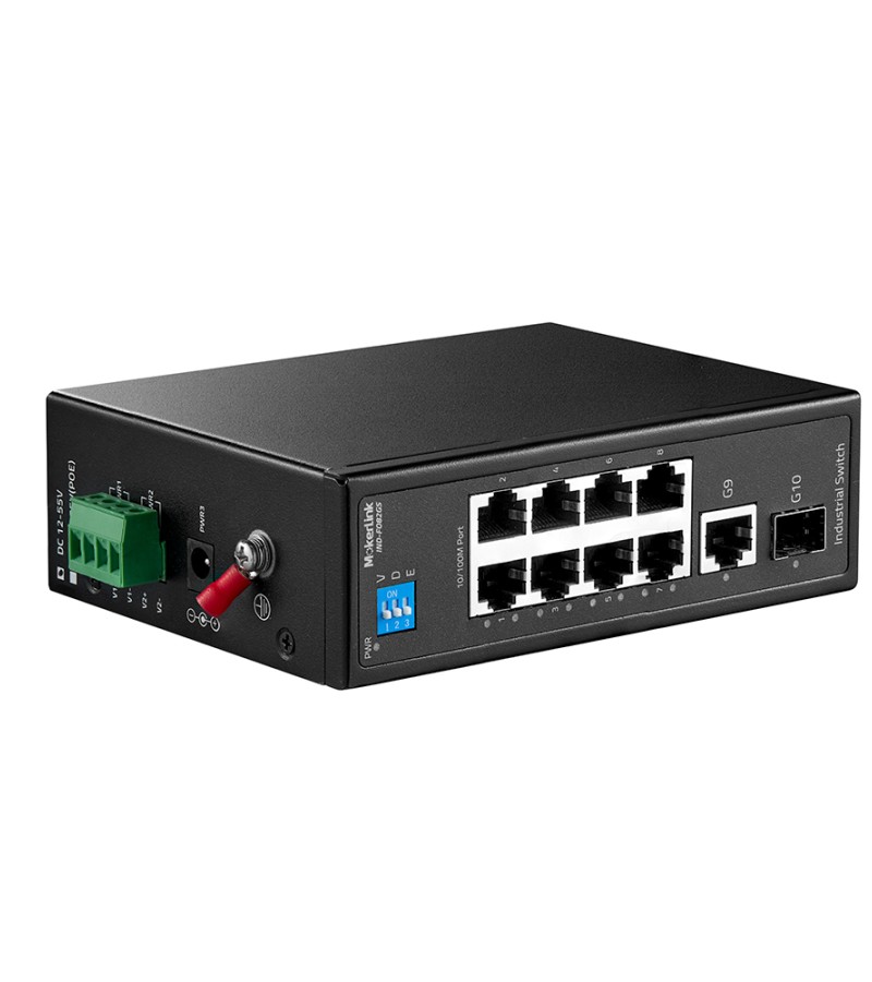 MokerLink Switch PoE Gigabit 10 Ports - 8 PoE+ 120W, 2 Uplink, VLAN & Extend