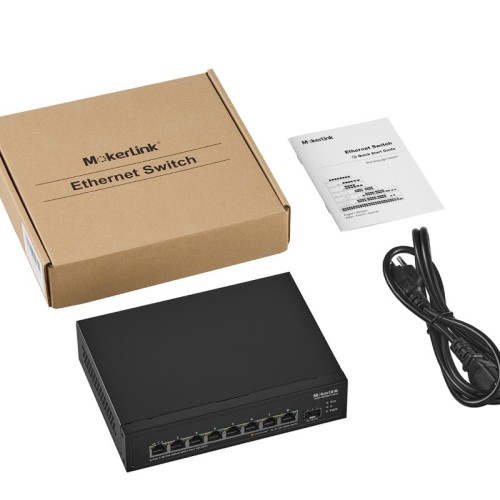 Switch Fibre Wildix WSG-08-POE - Neuf Sous Blister - 24 Ports, Rackable