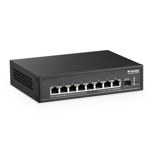 MokerLink Store - MokerLink 8-Port 2.5G Web Managed PoE Switch