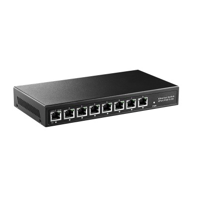 MokerLink 8-Port 2.5G PoE Switch, 8 x 2.5 Gigabit RJ-45 Base-T Ports, IEEE802.3af/at, 120W Netzteil, nicht verwalteter Multi-Gigabit Desktop Ethernet Switch