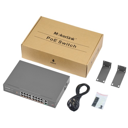 Poe Amazon.com: MokerLink 18 Port Gigabit PoE Switch, 16 Gigabit PoE+