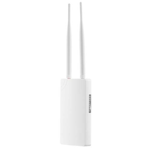 MokerLink Outdoor Wireless AP, 2.4GHz 300Mbps WiFi Access Point with 2 *  5dbi Antenna, 24V PoE Power, IP65 Weatherproof, 2 Ethernet Ports