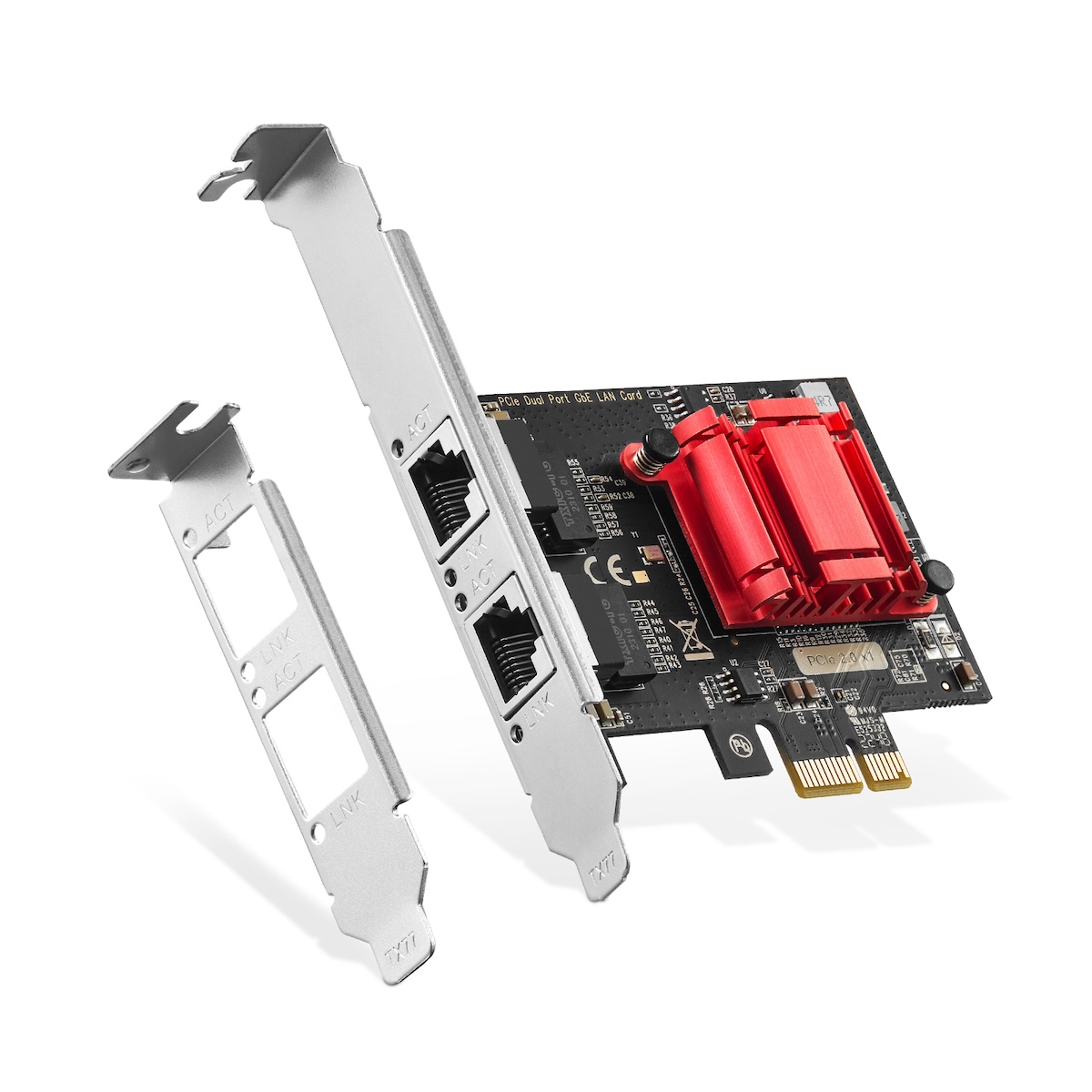 MokerLink Store - 2 Port Gigabit PCIe Network Adapter