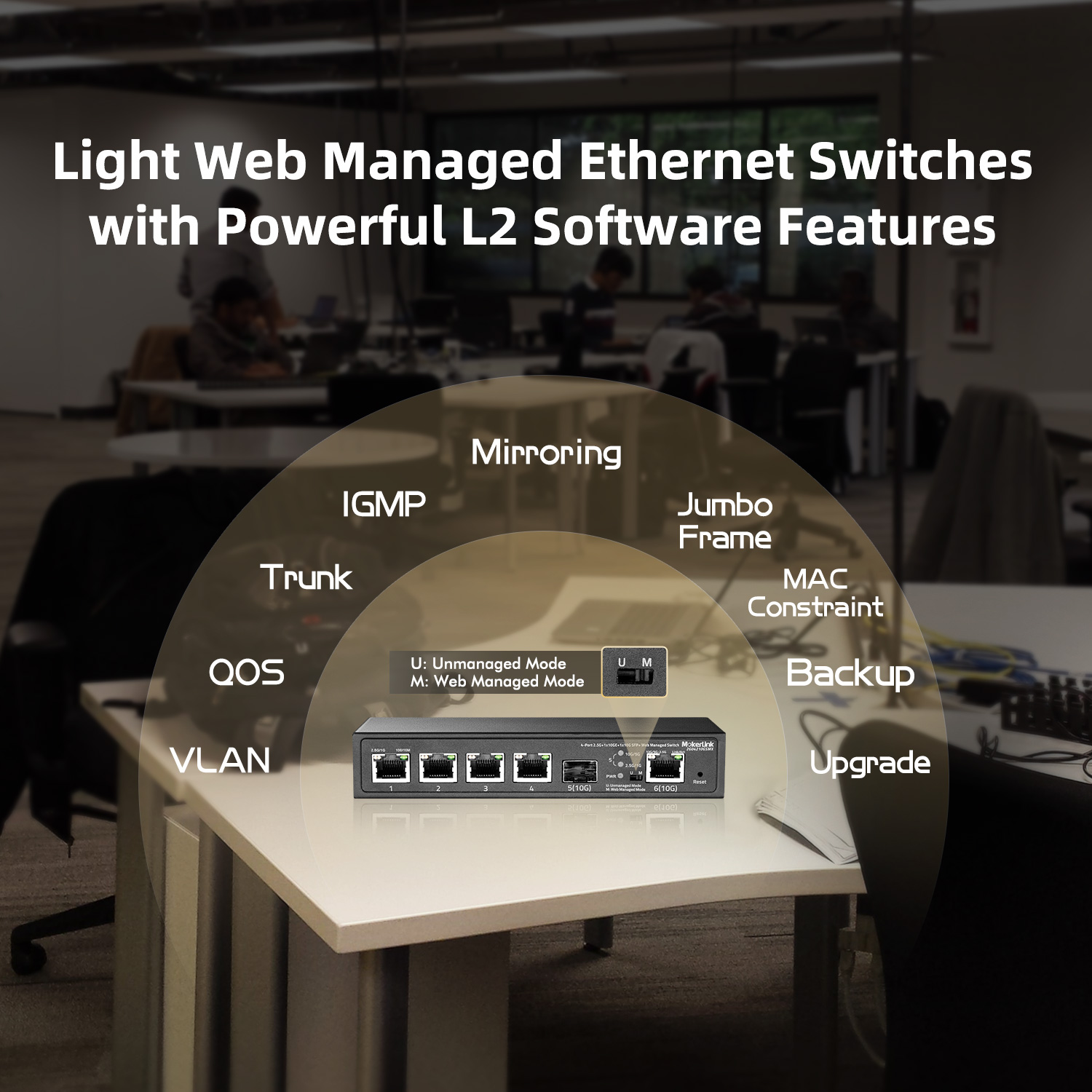 Mua MokerLink 8 Port 2.5G Managed Ethernet Switch With 10G SFP, 8 X 2